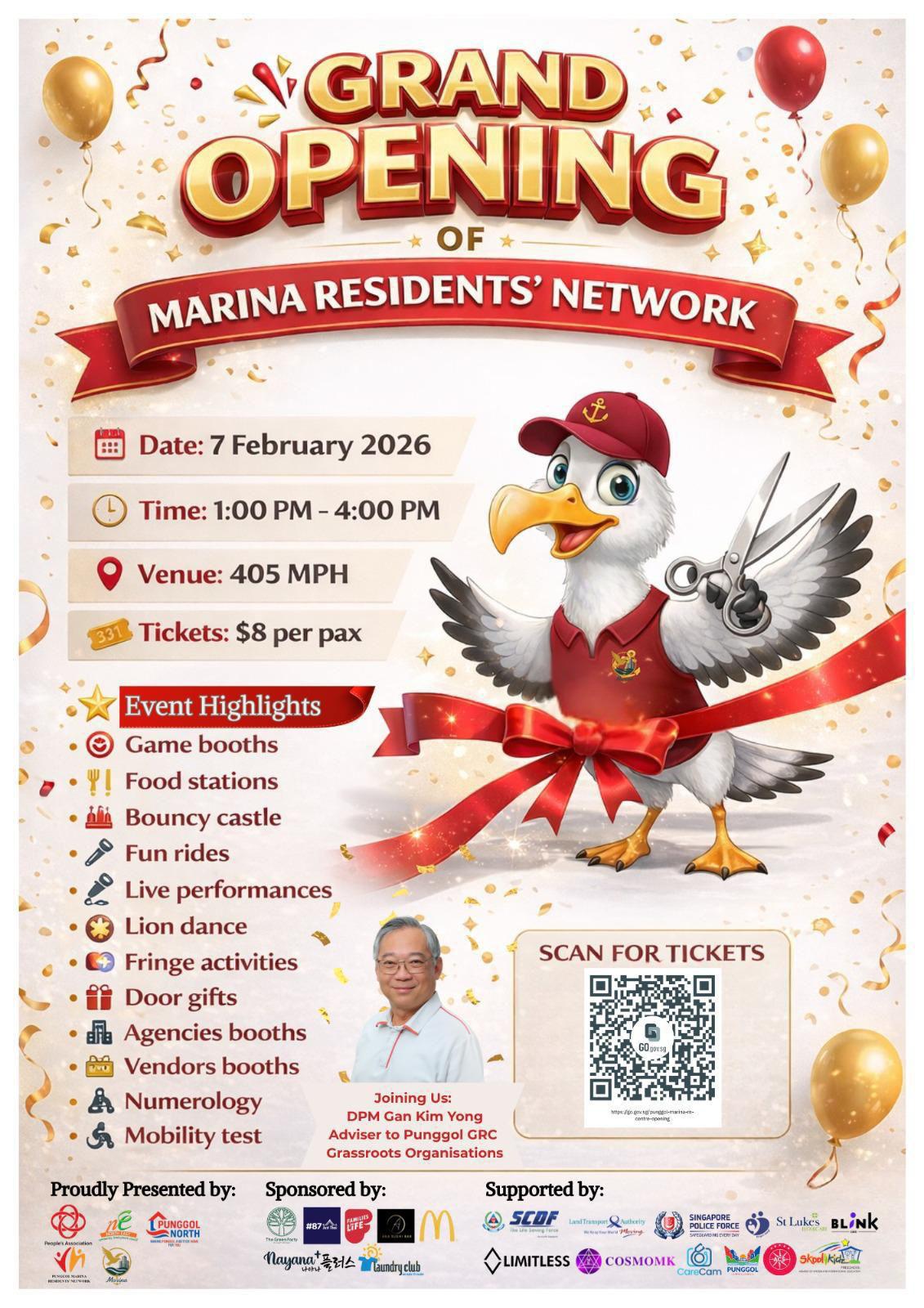 Punggol Marina RN to Celebrate Grand Opening with Community Carnival on 7 February